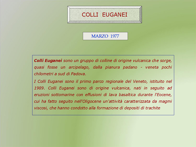 parco regionale dei Colli Euganei