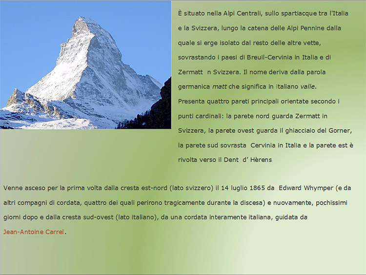 il monte Cervino